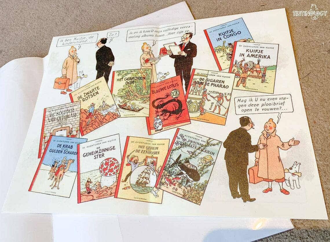Rare Ltd Edition Dutch Tintin Promo Print+Poster+Card Set: Hand Numbered #82