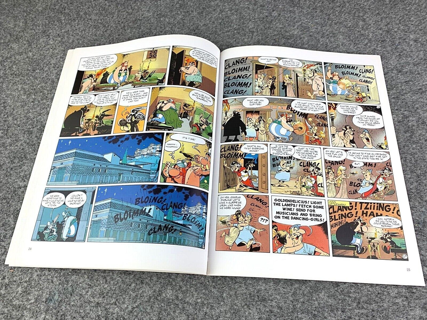 Asterix & Laurel Wreath - 2000s Orion/Sphere UK Edition Paperback Book EO Uderzo