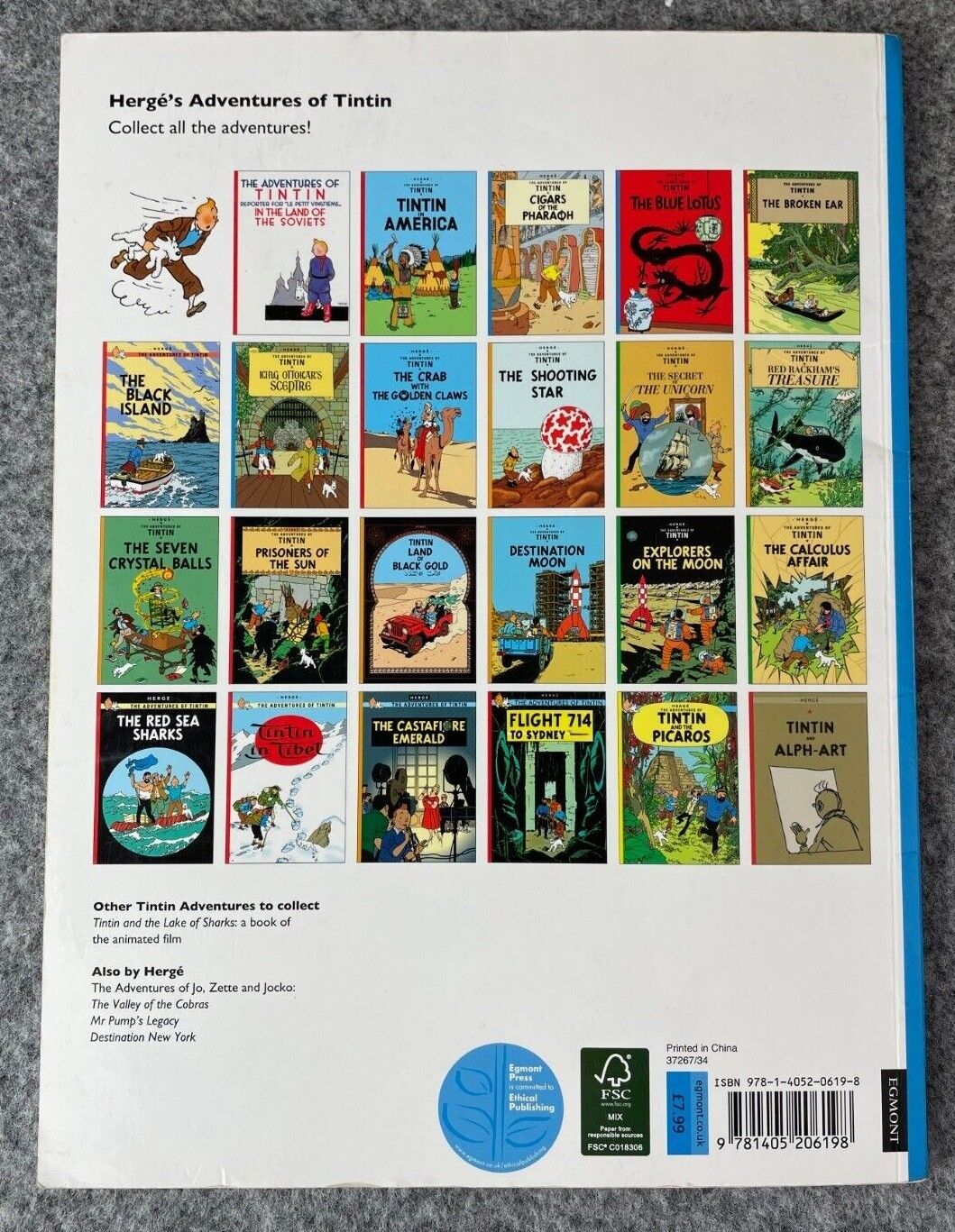 King Ottokar's Sceptre Tintin Book Egmont UK Paperback Edition