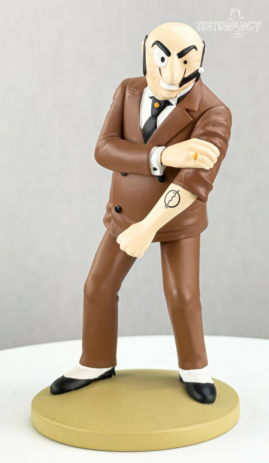 Tintin Figurines Officielle # 9 Rastapopoulos: Blue Lotus model ML resin Figure
