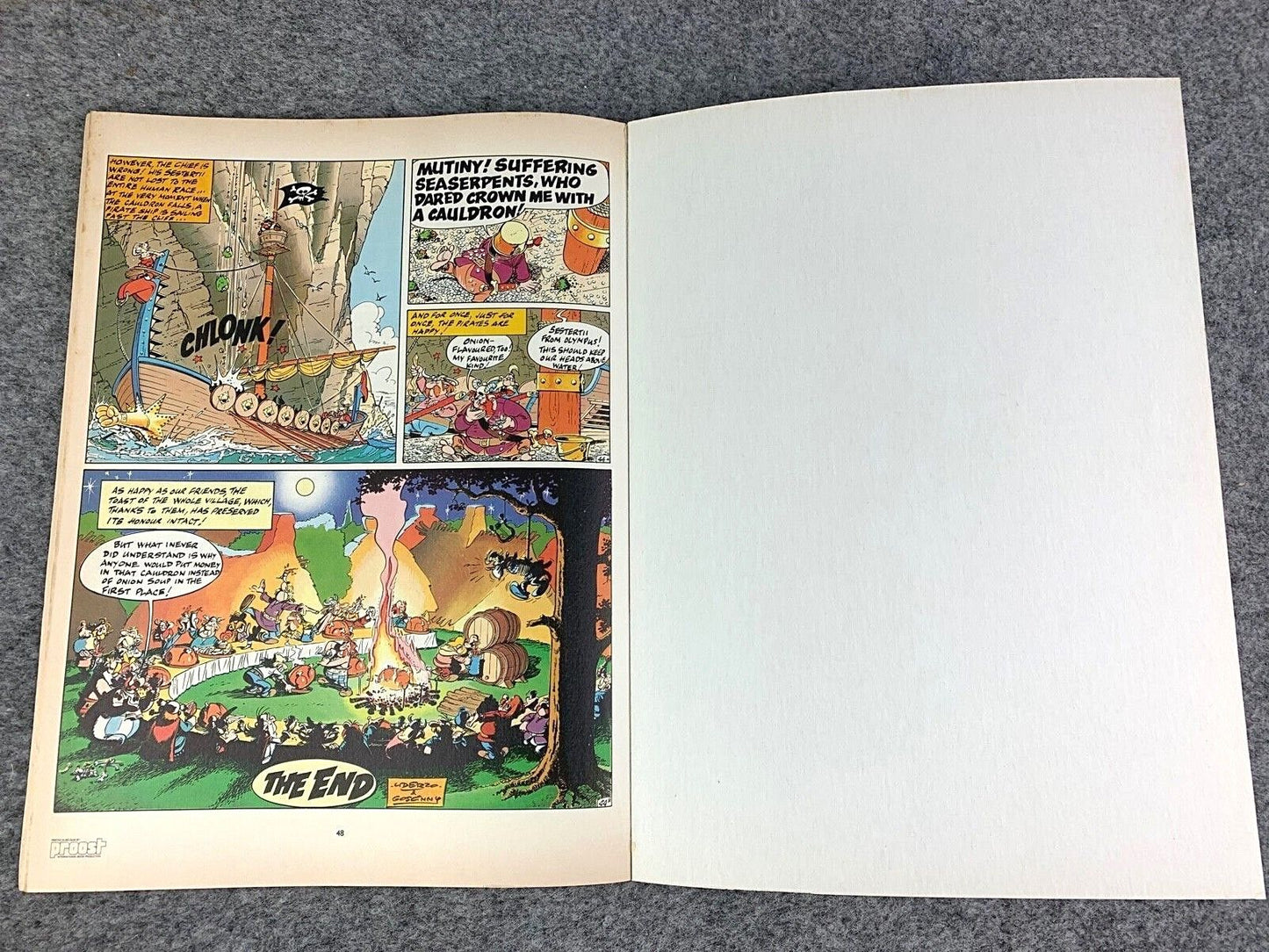 Asterix & the Cauldron - 1970/80s Hodder/Dargaud UK Edition Paperback Book Uderzo