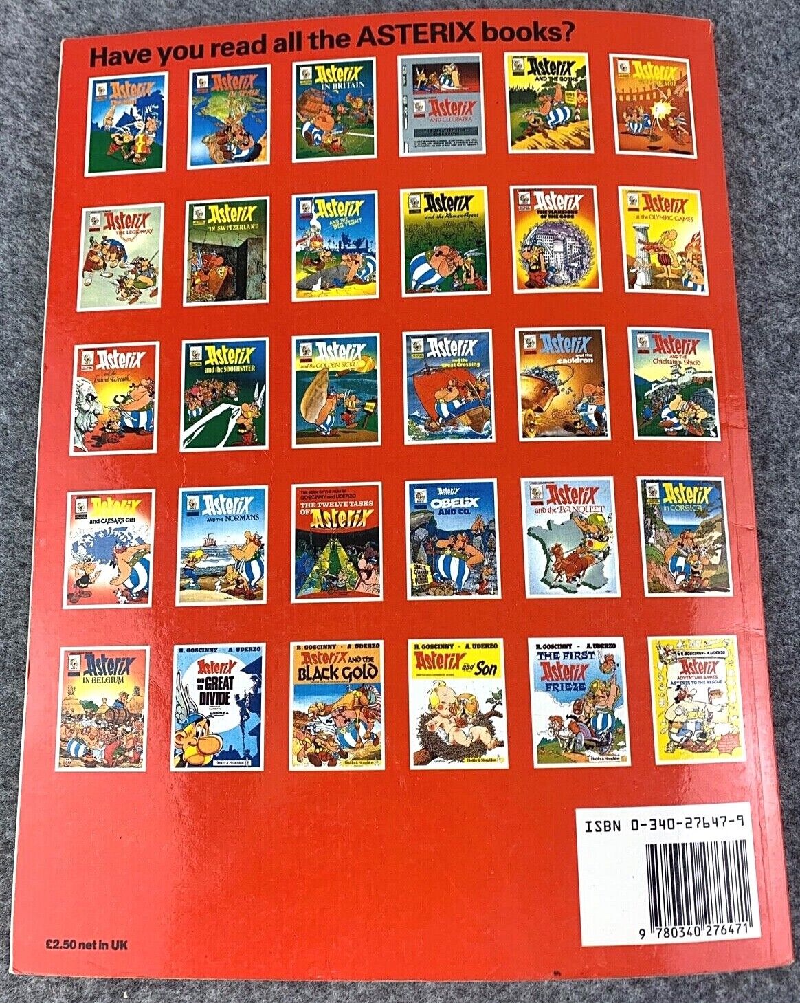 The Twelve Tasks of Asterix - 1970/80s Hodder/Dargaud UK Edition Paperback Book Uderzo