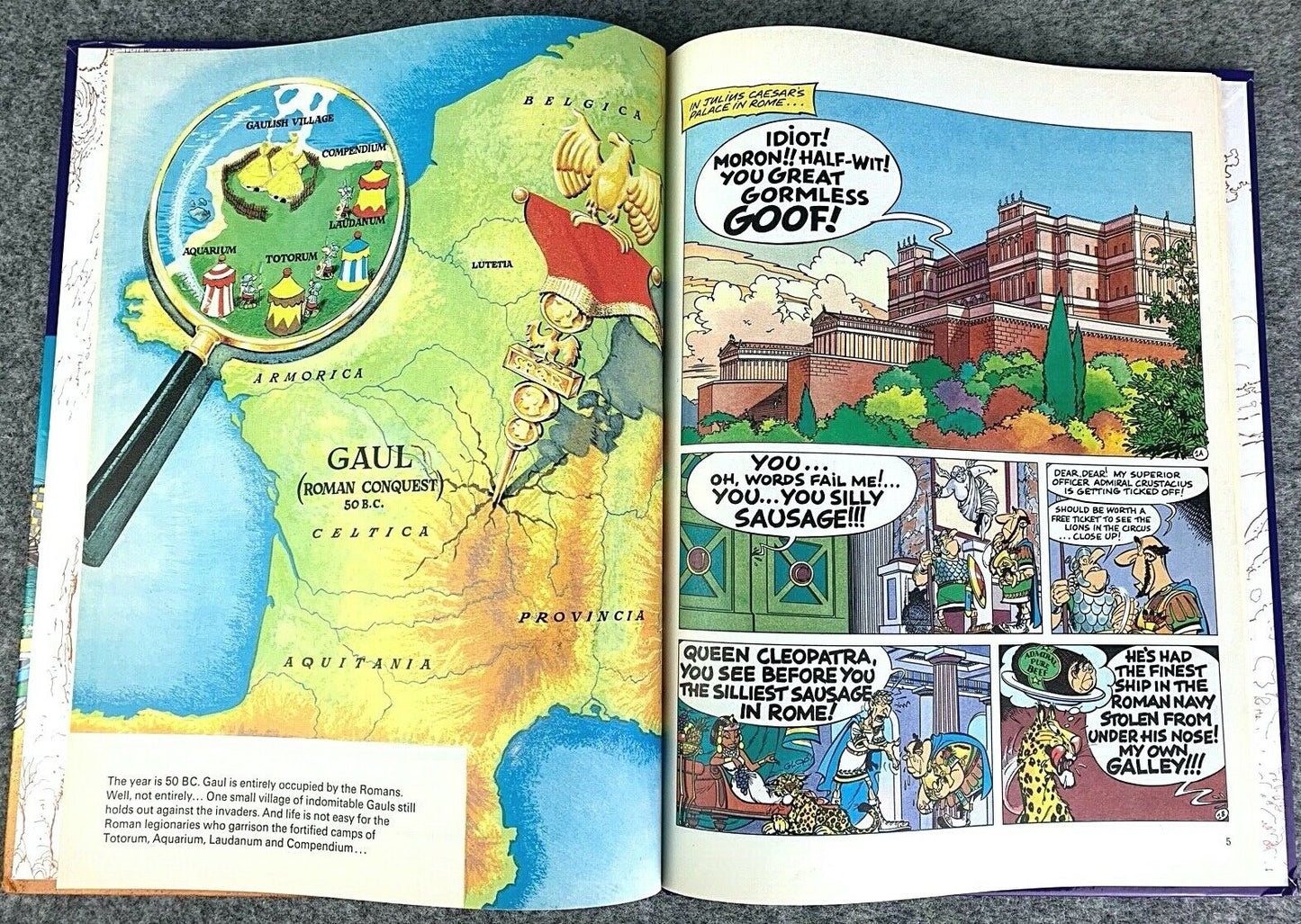 Asterix and Obelix All at Sea Hodder 1996 1st UK Edition Hardback Book EO Comic