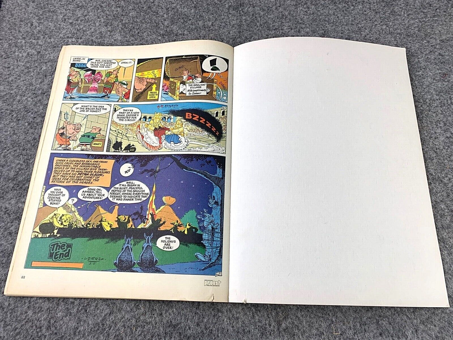 Asterix & the Black Gold - 1970/80s Hodder/Dargaud UK Edition Paperback Book Uderzo