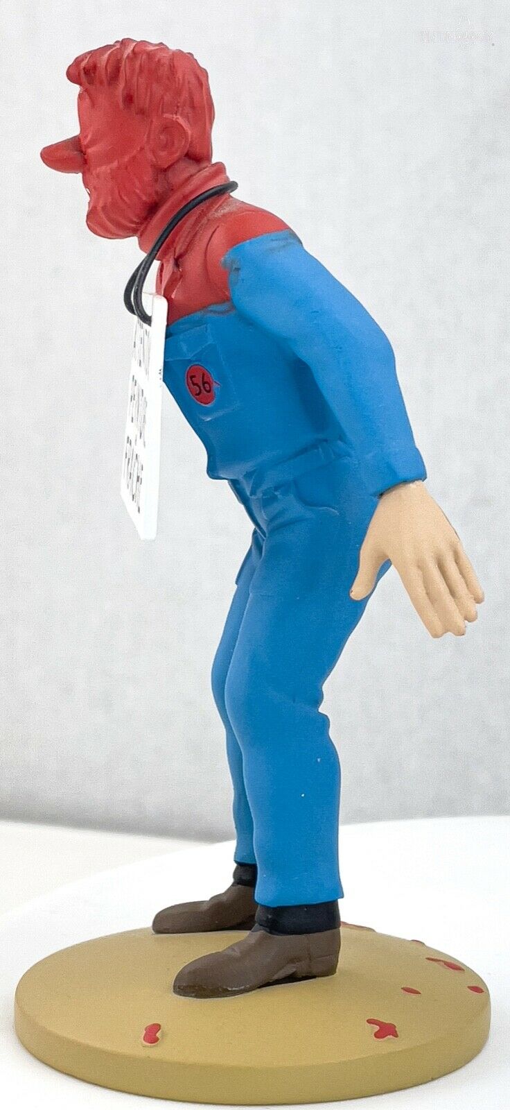 Tintin Figurines Officielle # 69 Haddock in Red Paint: Moon ML Resin Figure