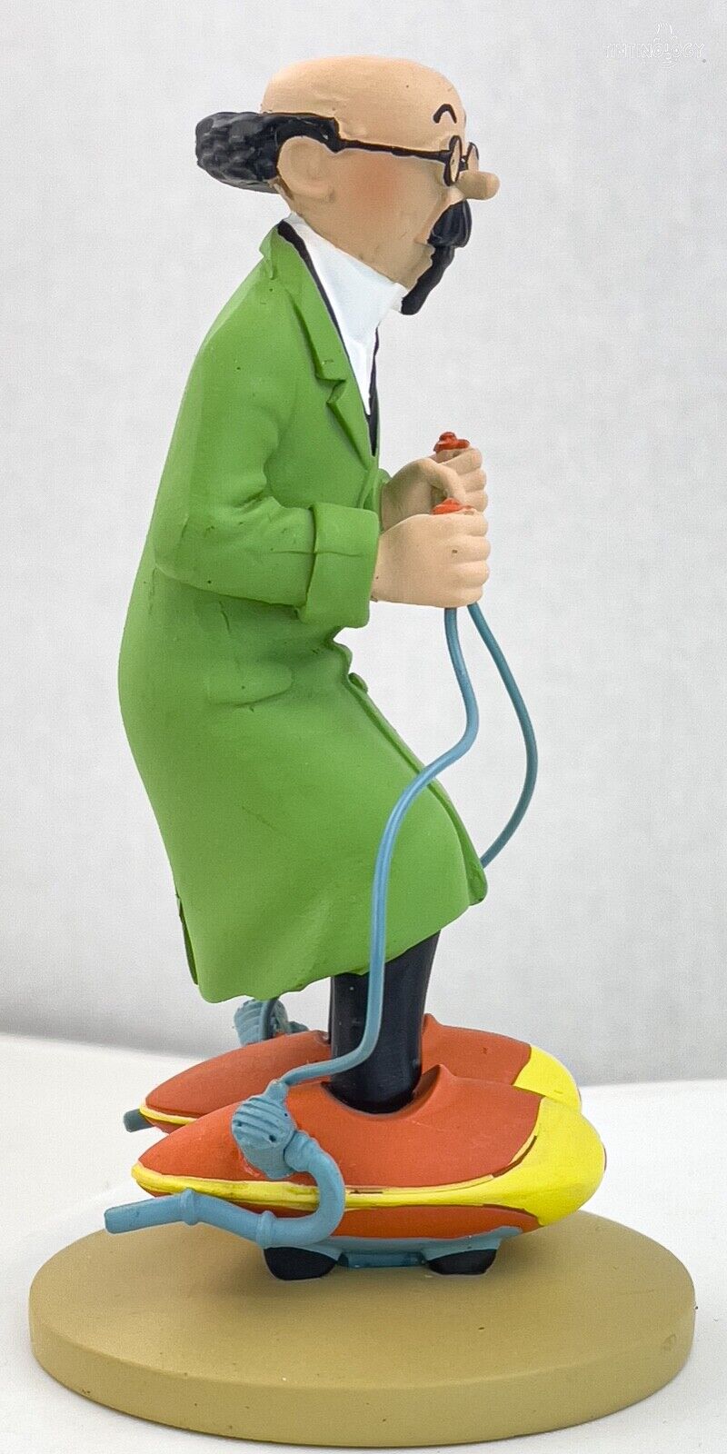 Tintin Figurines Officielle # 57 Calculus on Motorskates Herge model Figure