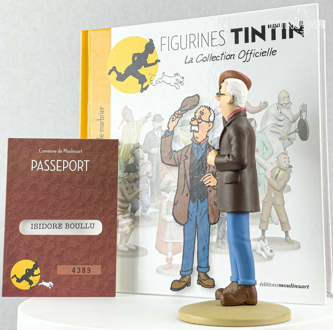 Tintin Figurine Officielle # 35 Mr Boullu the Builder Herge model Figure