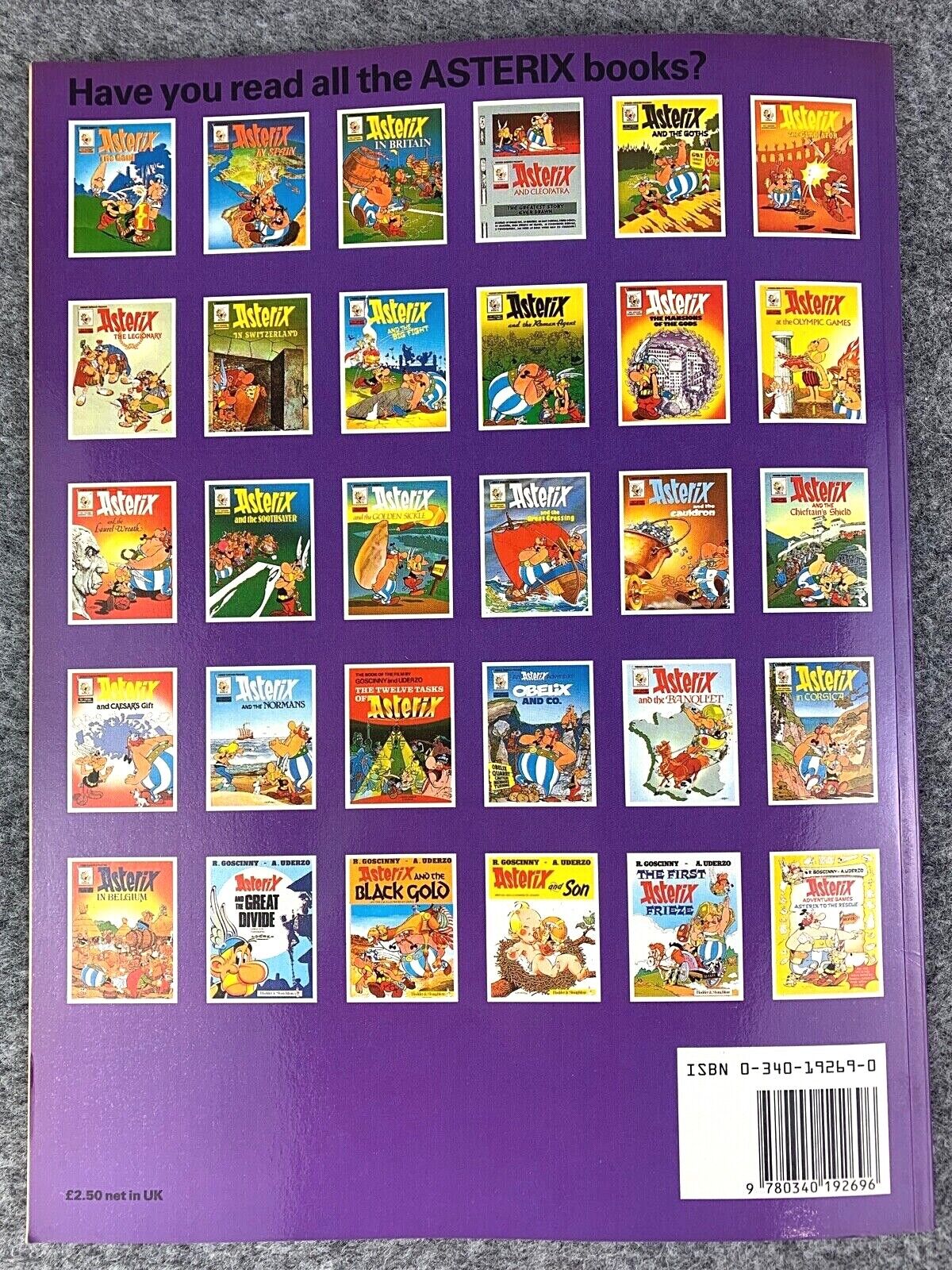 The Mansions of the Gods - 1986 Hodder/Dargaud UK Edition Paperback Book EO Uderzo