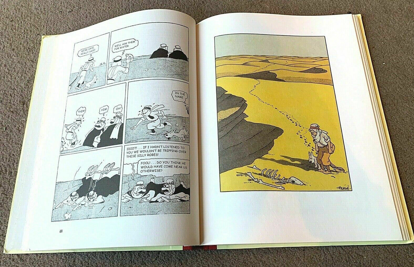 CIGARS OF THE PHARAOH Last Gasp 2006 1st Facsimile Edition Hardback B&W Tintin Book EO