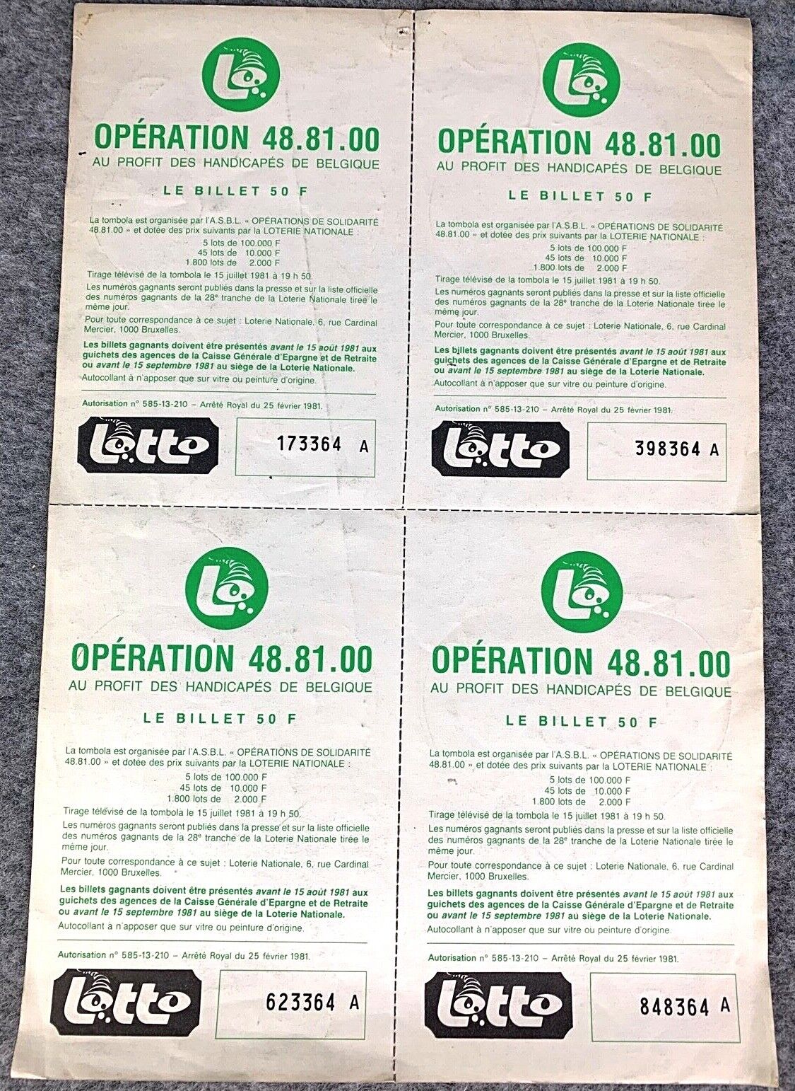 Vintage Tintin Adventures Lotto Stickers x4 1981 Autocallants Unused by Herge
