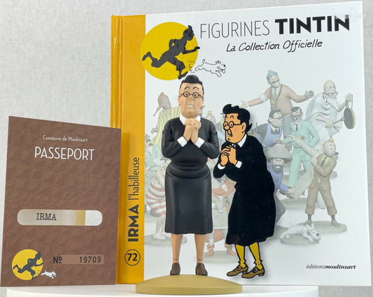 Tintin Figurines Officielle # 72 IRMA THE MAID Herge model Moulinsart Figure