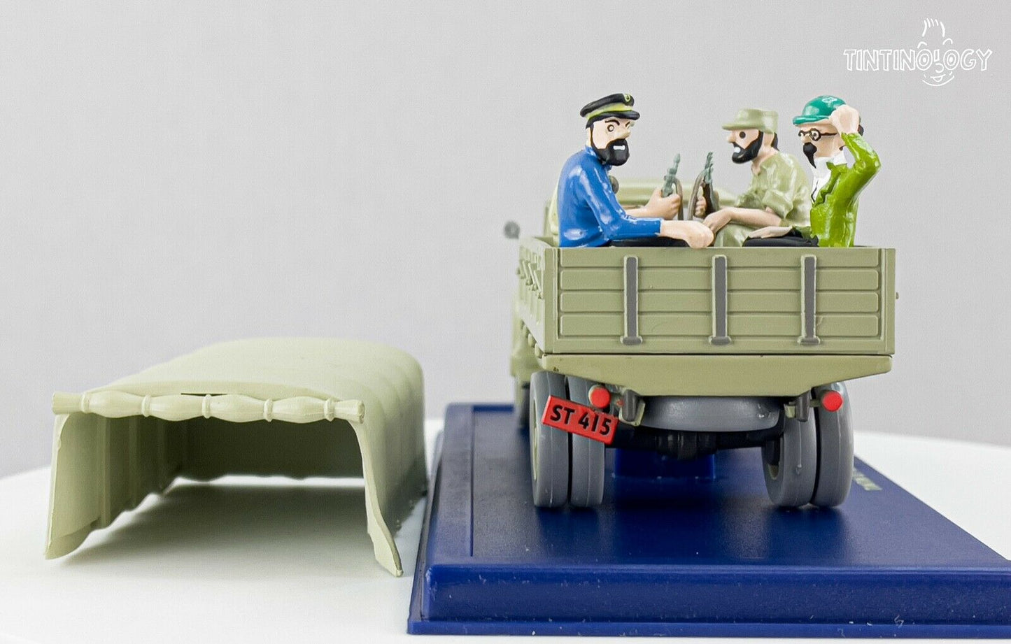 ATLAS TINTIN CAR # 62 Alcazar's Chevrolet Army Truck: Picaros Herge model 1/43