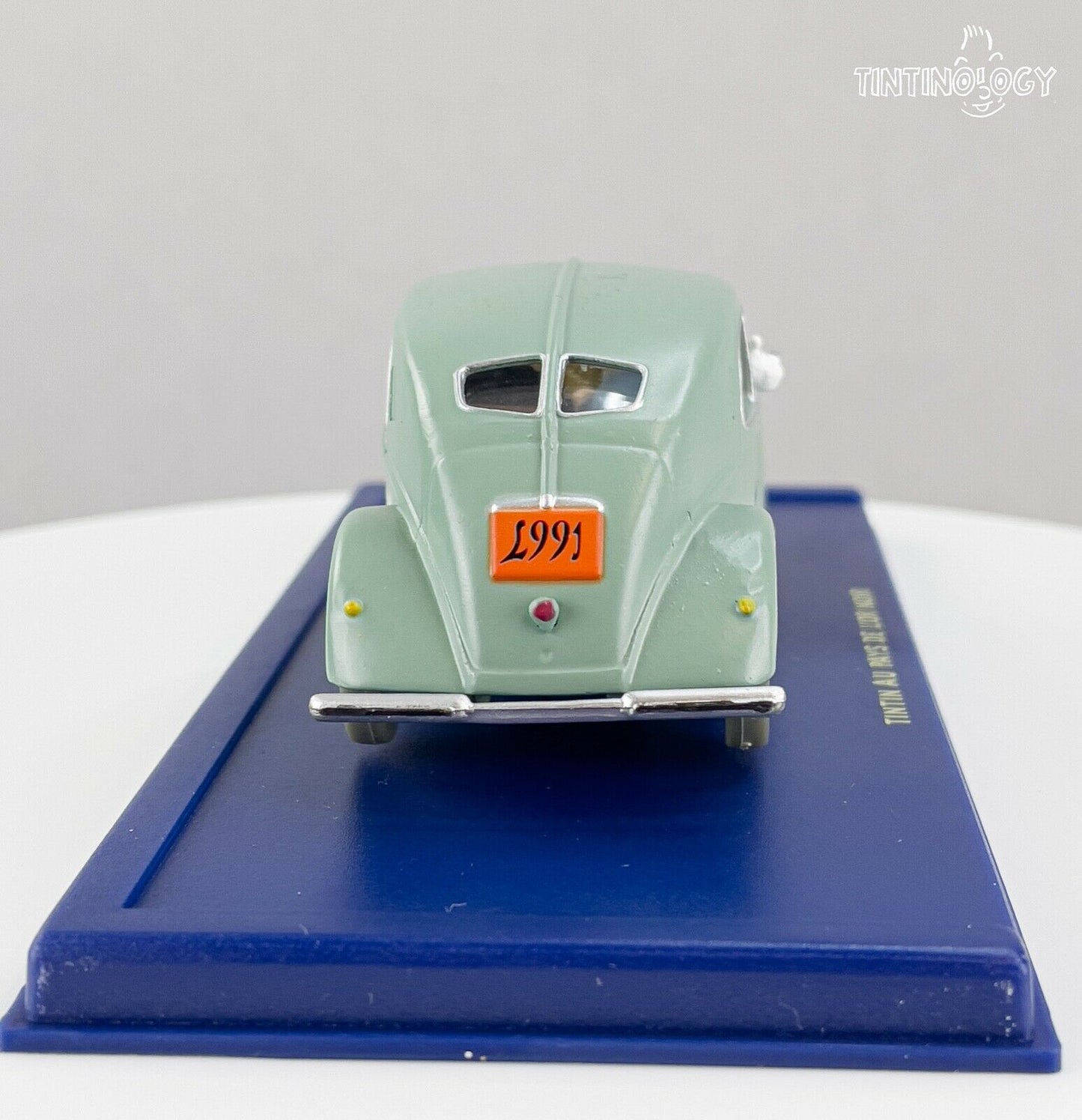 ATLAS TINTIN CAR # 20 Lancia Aprilia Land Black Gold Herge model car 1/43 Scale