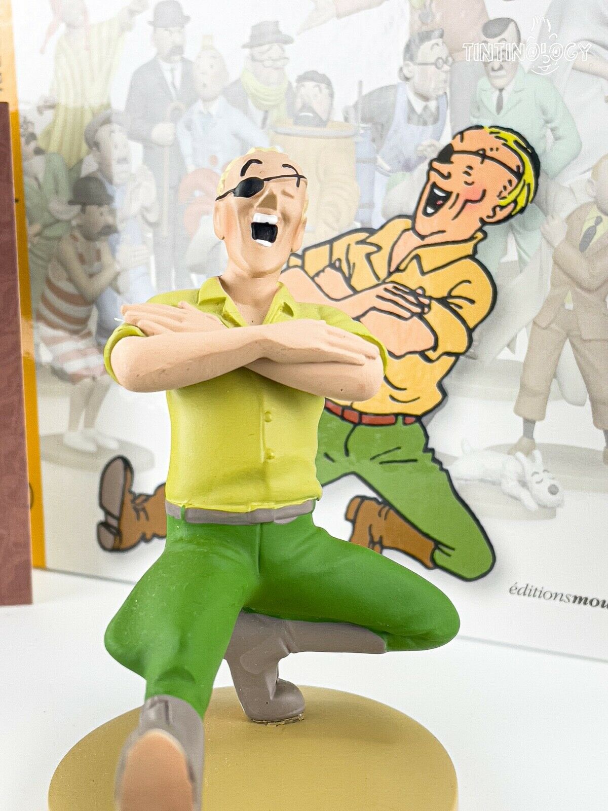 Tintin Figurine Officielle # 33 Skut Red Sea Sharks Herge model ML resin Figure