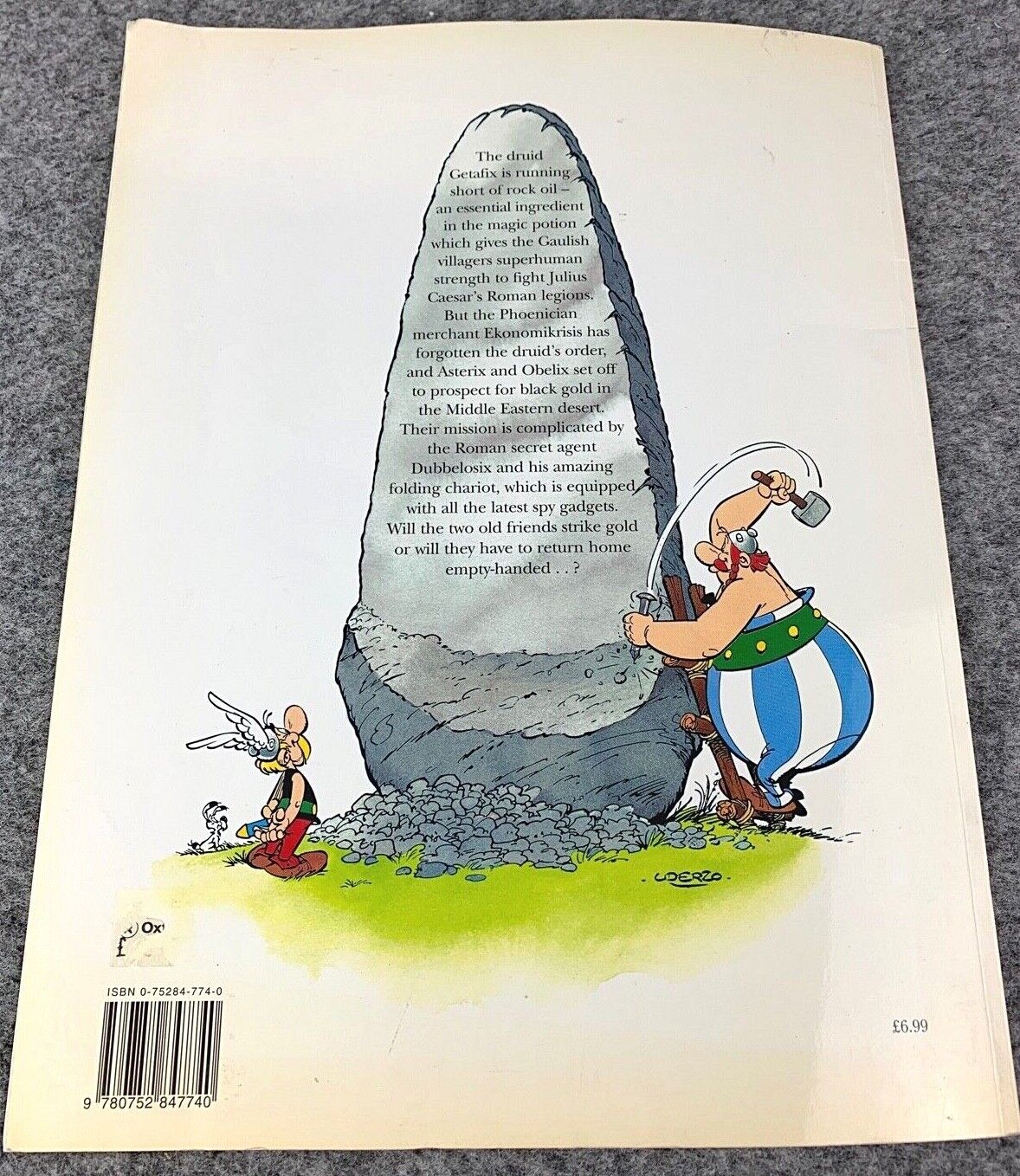 Asterix & Black Gold - 2000s Orion/Sphere UK Edition Paperback Book EO Uderzo