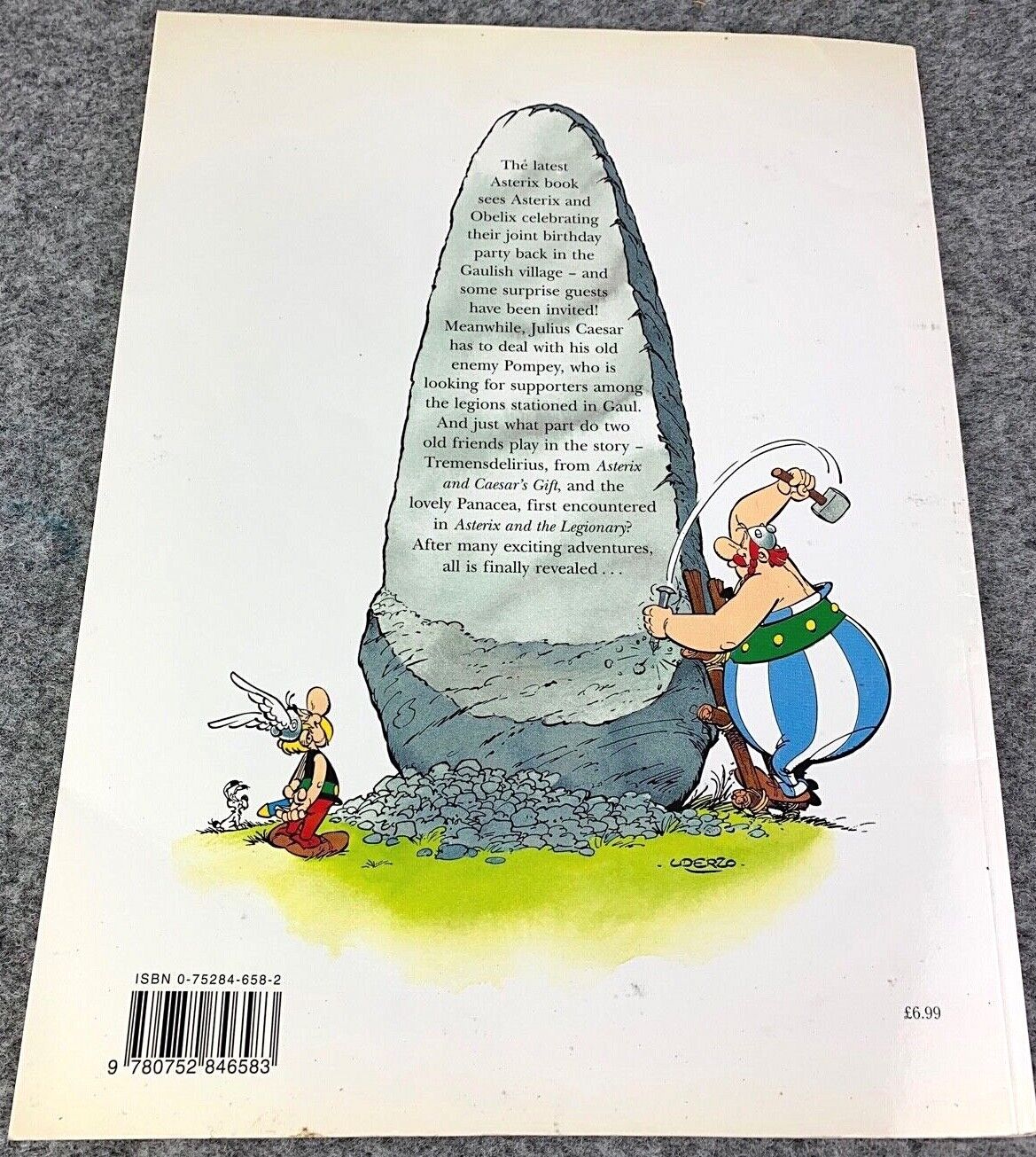 Asterix & the Actress - 2000s Orion/Sphere UK Edition Paperback Book EO Uderzo