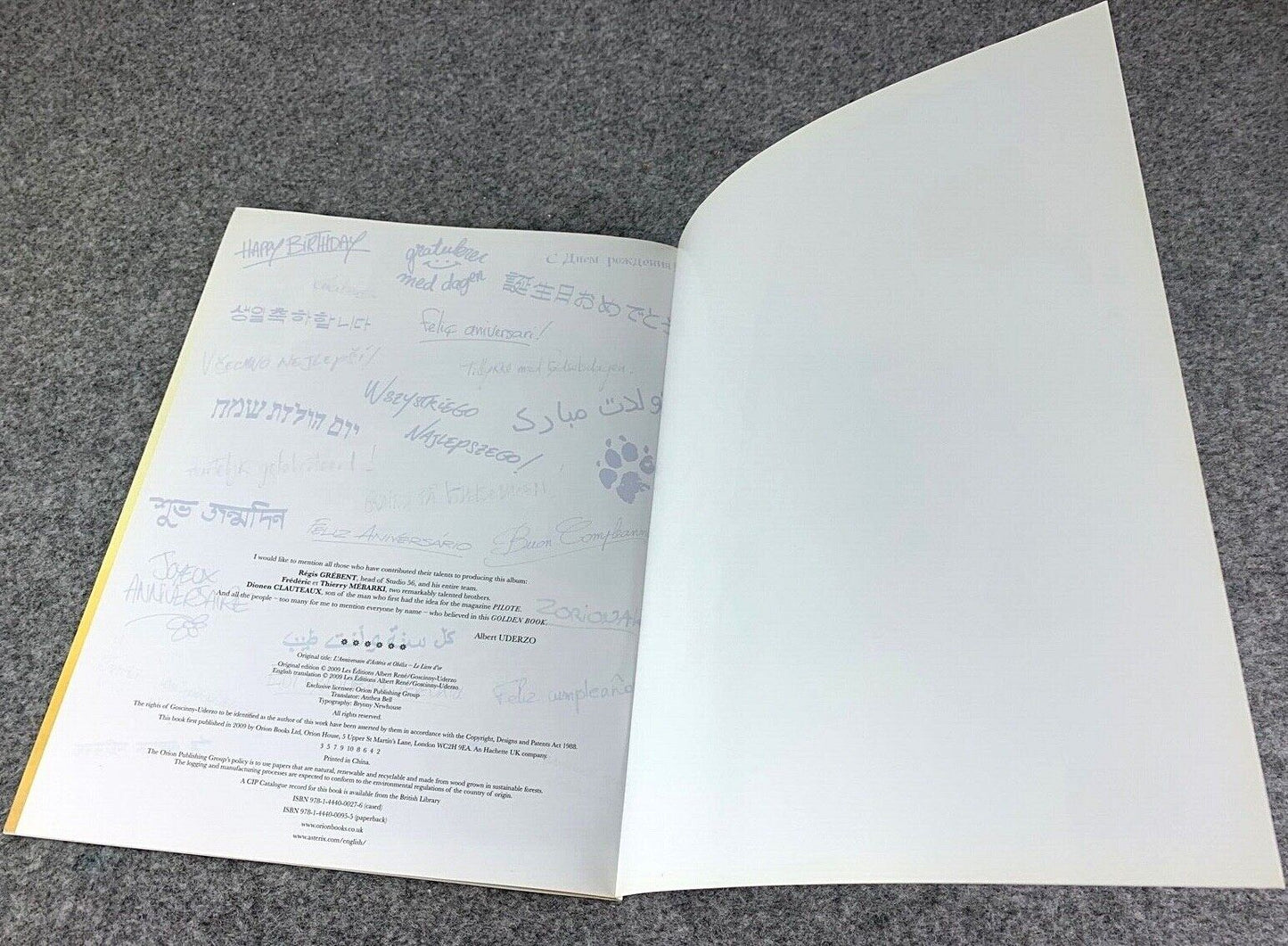 Asterix & Obelix's Birthday - 2000s Orion/Sphere UK Edition Paperback Book EO Uderzo