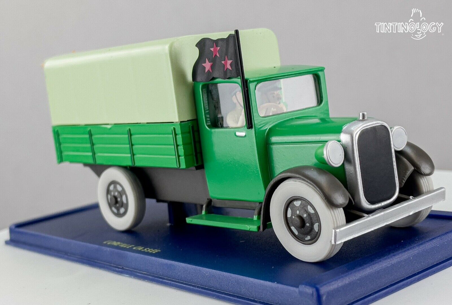 ATLAS TINTIN CAR # 63 Military Truck - Broken Ear Herge model car 1/43 Scale