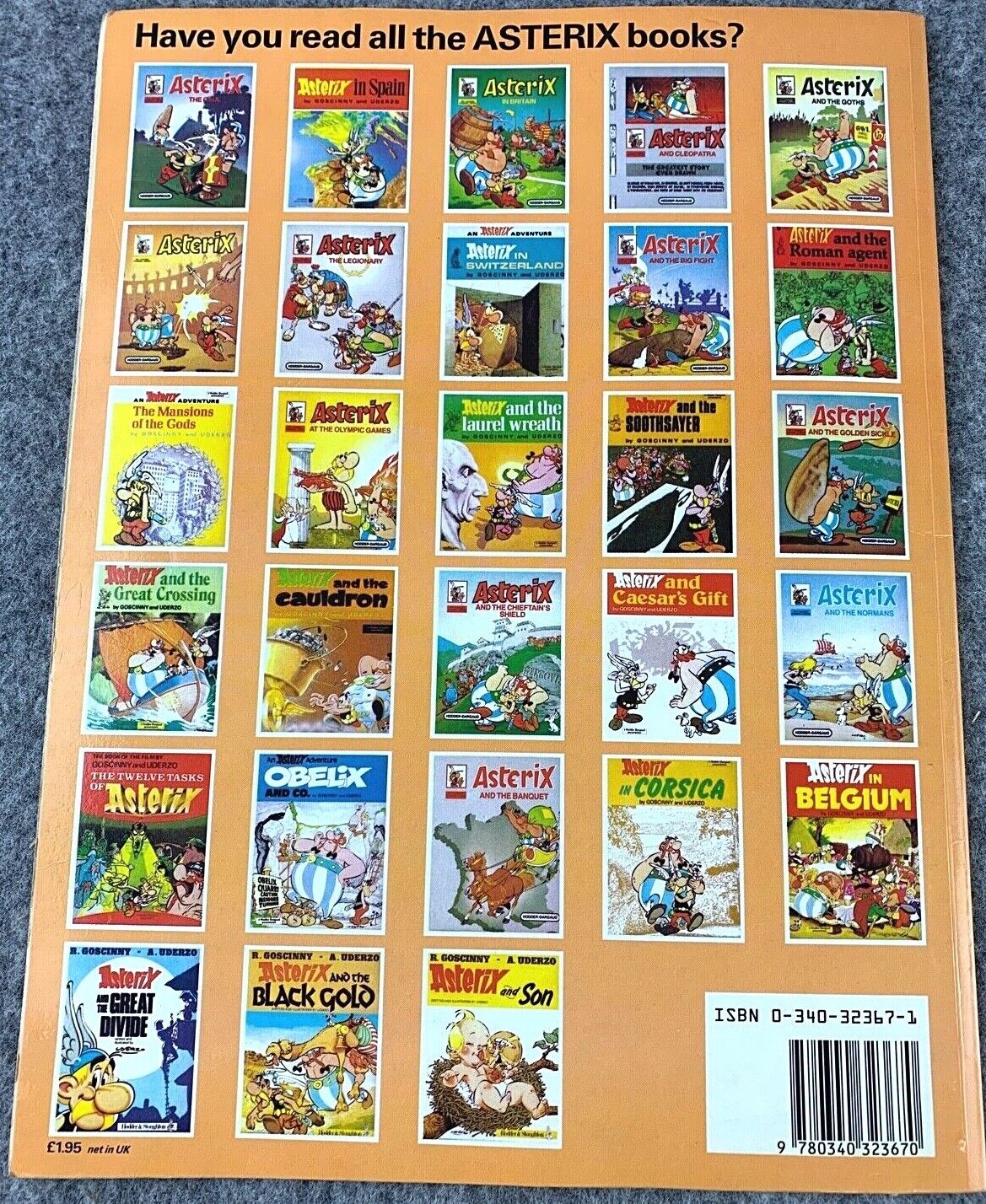 Asterix & the Black Gold - 1970/80s Hodder/Dargaud UK Edition Paperback Book Uderzo