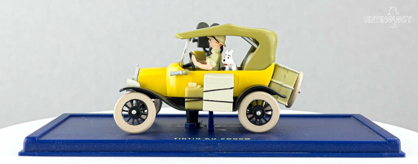 ATLAS TINTIN CAR # 3 Ford Model T: Congo - Herge Moulinsart model car 1/43 Scale