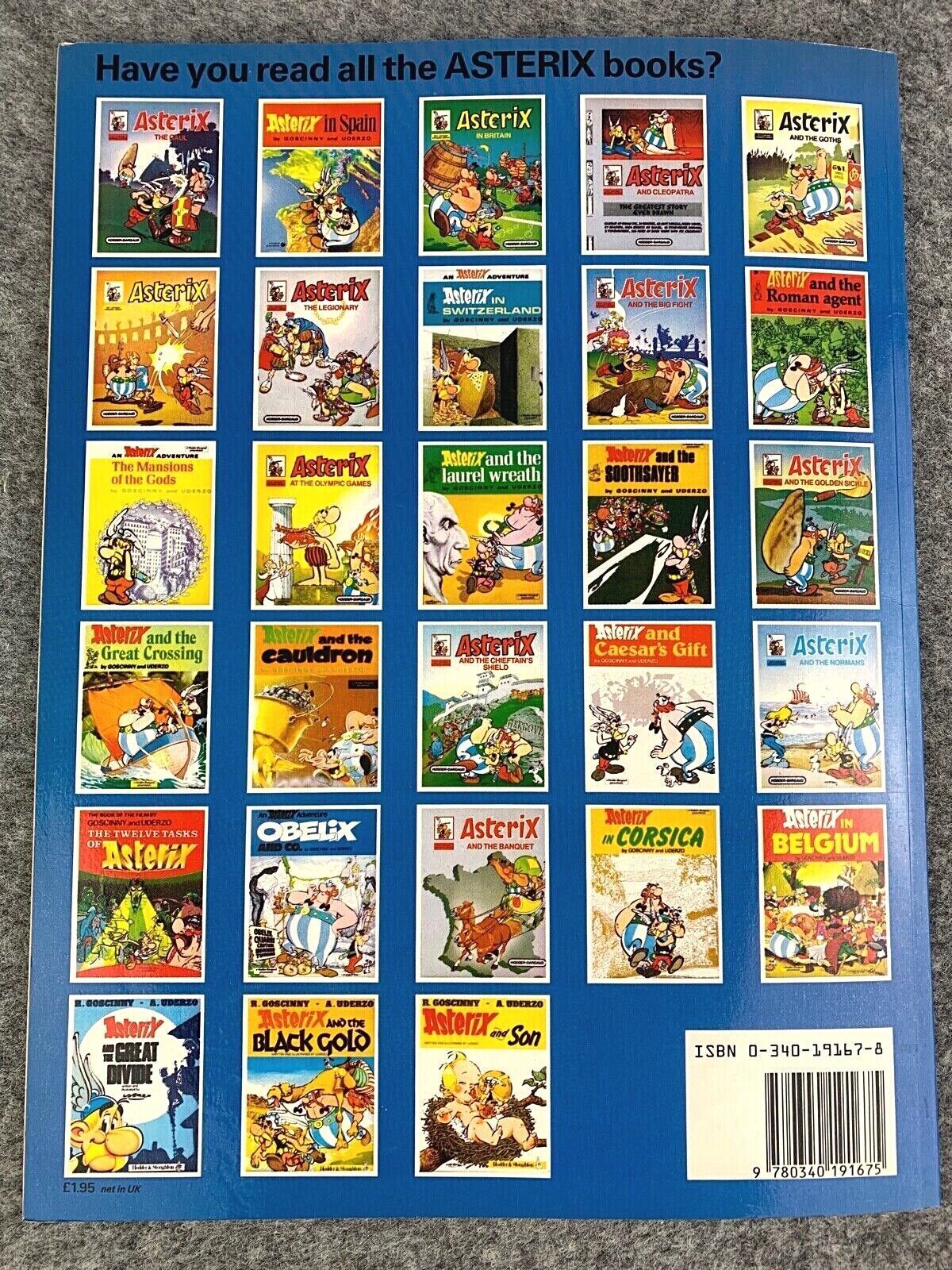 Asterix & the Big Fight - 1970/80s Hodder/Dargaud UK Edition Paperback Book Uderzo