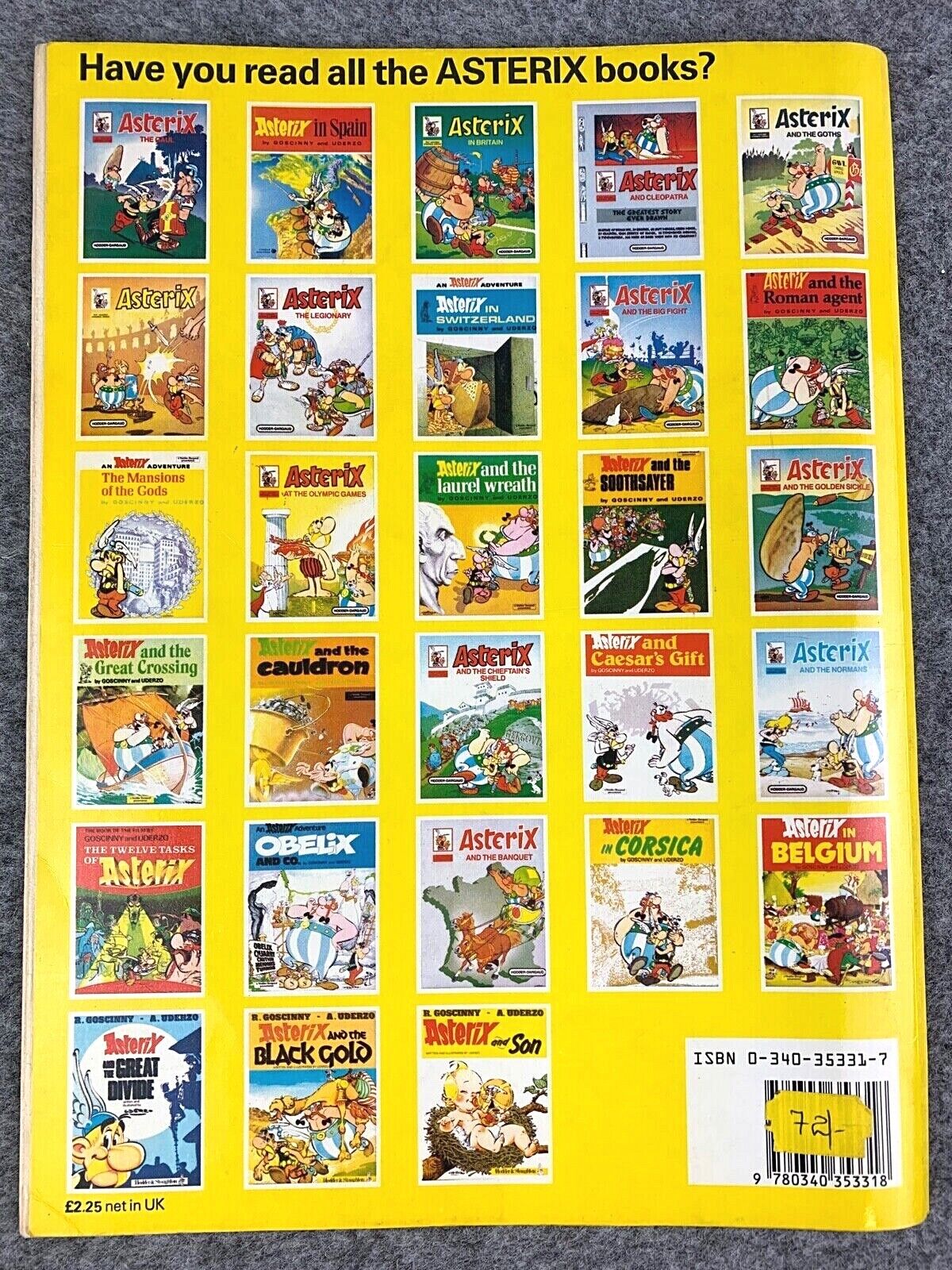 Asterix & Son - 1970/80s Hodder/Dargaud UK Edition Paperback Book Uderzo