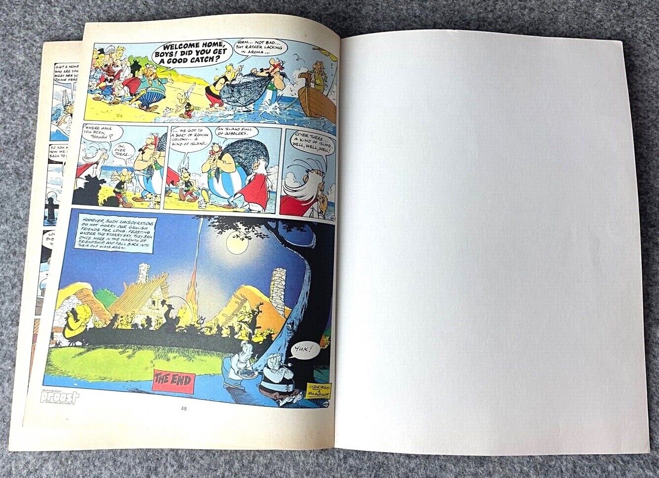Asterix & the Great Crossing - 1970/80s Hodder/Dargaud UK Edition Paperback Book Uderzo