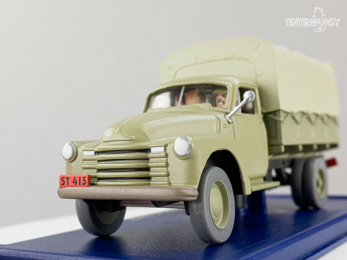 ATLAS TINTIN CAR # 62 Alcazar's Chevrolet Army Truck: Picaros Herge model 1/43