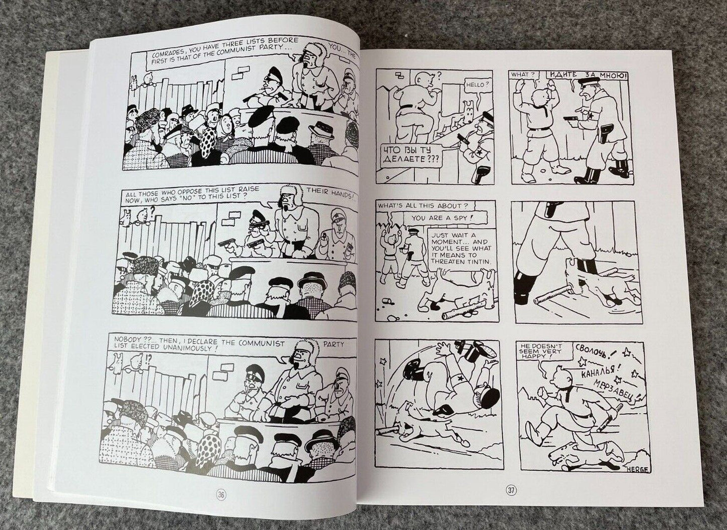 Land of the Soviets Tintin Paperback Book Egmont UK Paperback Edition