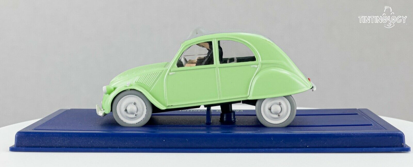 ATLAS TINTIN CAR # 6 Citroen 2CV - Calculus Affair Herge model 1/43 Scale