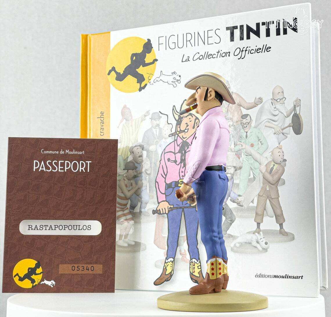 Tintin Figurines Officielle # 45 Rastapopoulos Flight 714 Herge model Moulinsart
