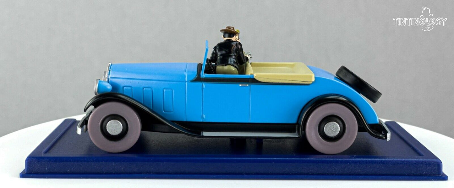ATLAS TINTIN CAR # 68 Decapotable Bleu - Blue Lotus Herge model car 1/43 Scale