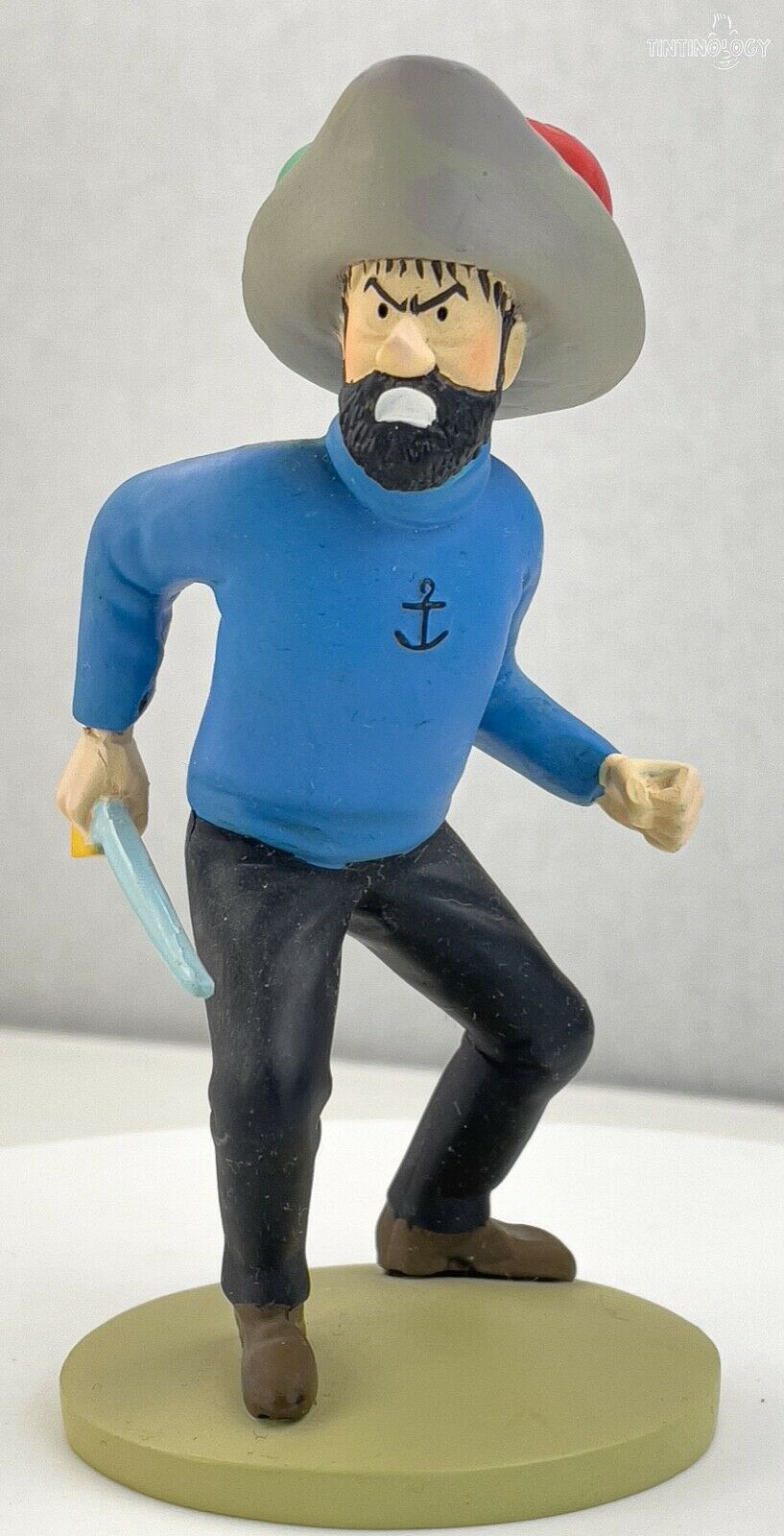 Tintin Figurine Officielle # 24 Haddock & Sword - Unicorn Herge model ML Figure