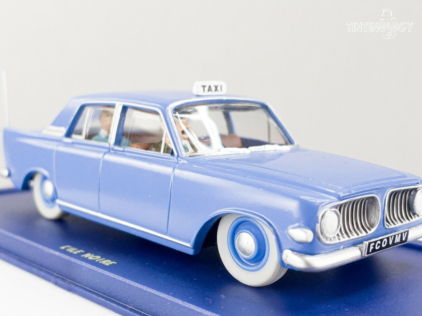 ATLAS TINTIN CAR # 45 Ford Zephyr - Black Island Herge model 1/43 Scale Voiture