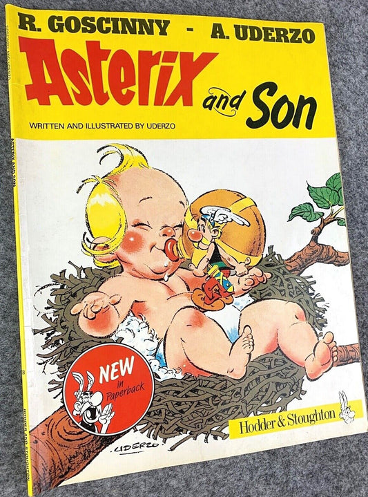 Asterix & Son - 1970/80s Hodder/Dargaud UK Edition Paperback Book Uderzo