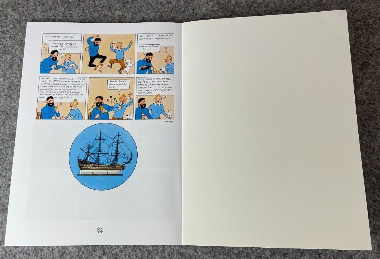 The Secret of the Unicorn Tintin Book Egmont UK Paperback Edition