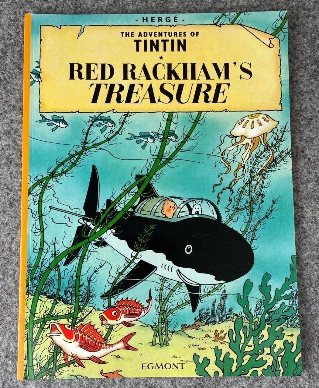 Red Rackham's Treasure Tintin Book Egmont UK Paperback Edition