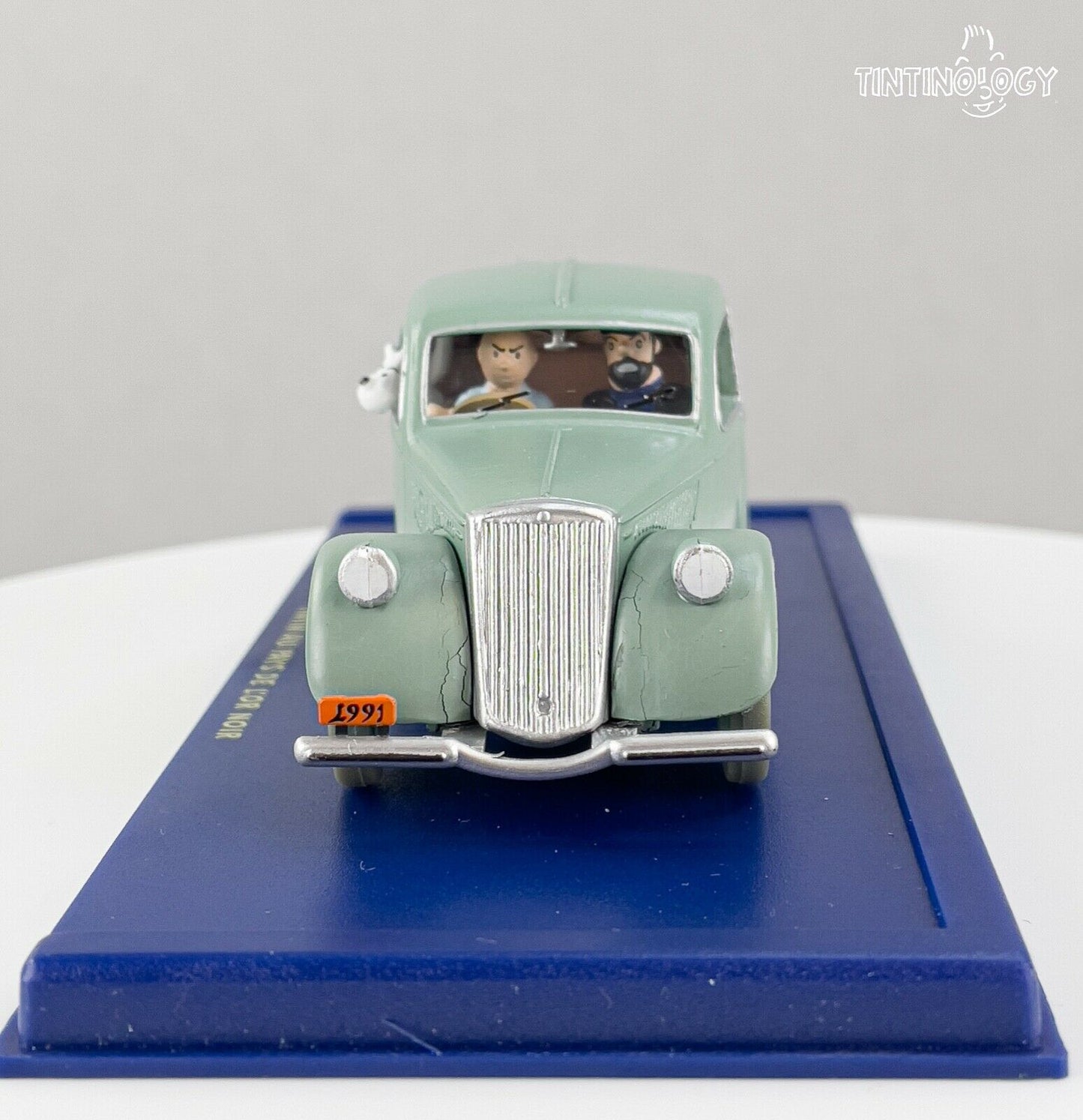ATLAS TINTIN CAR # 20 Lancia Aprilia Land Black Gold Herge model car 1/43 Scale
