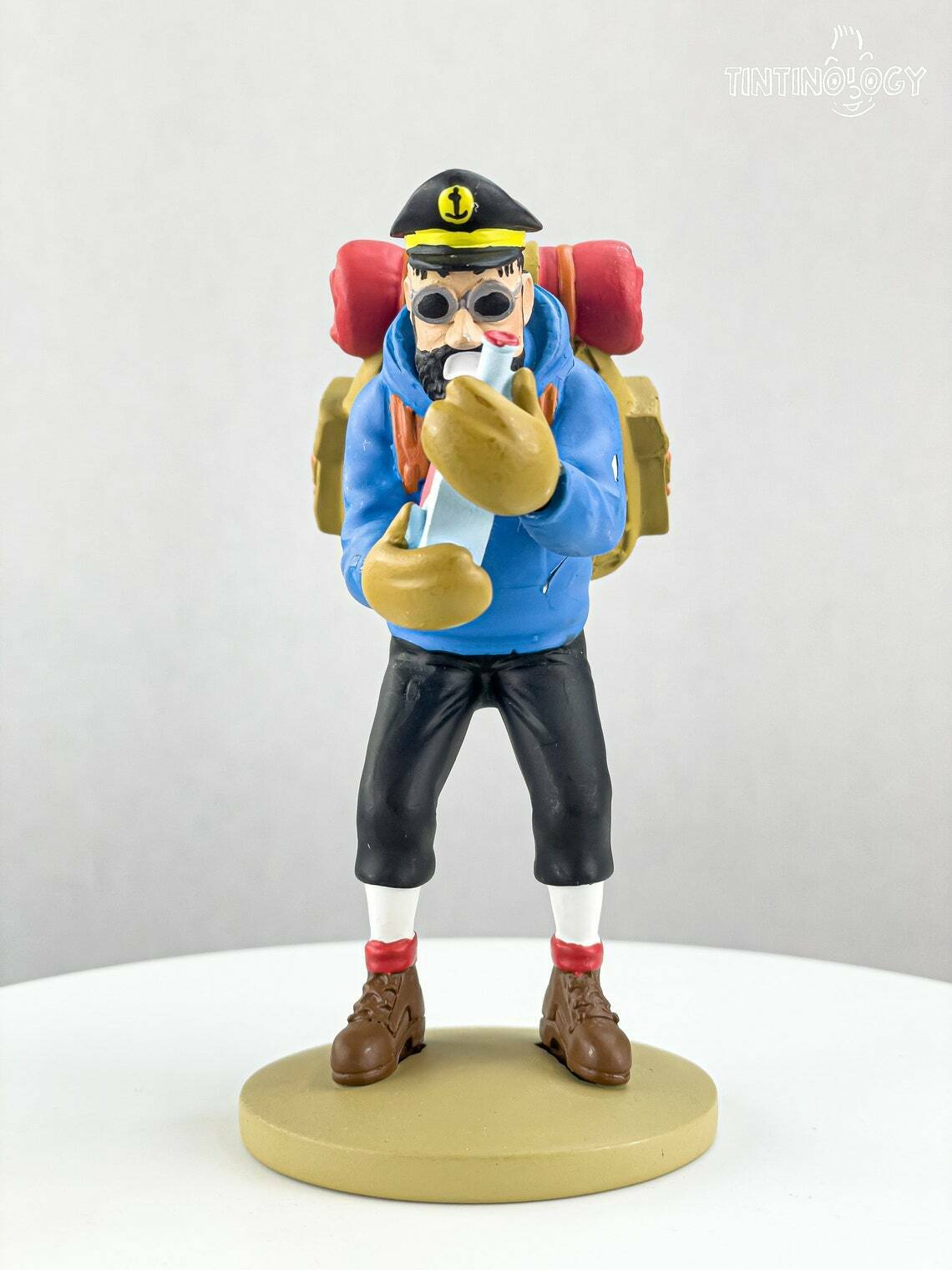 Tintin Figurines Officielle # 34 Hiking Haddock - Tibet Herge model ML Figure