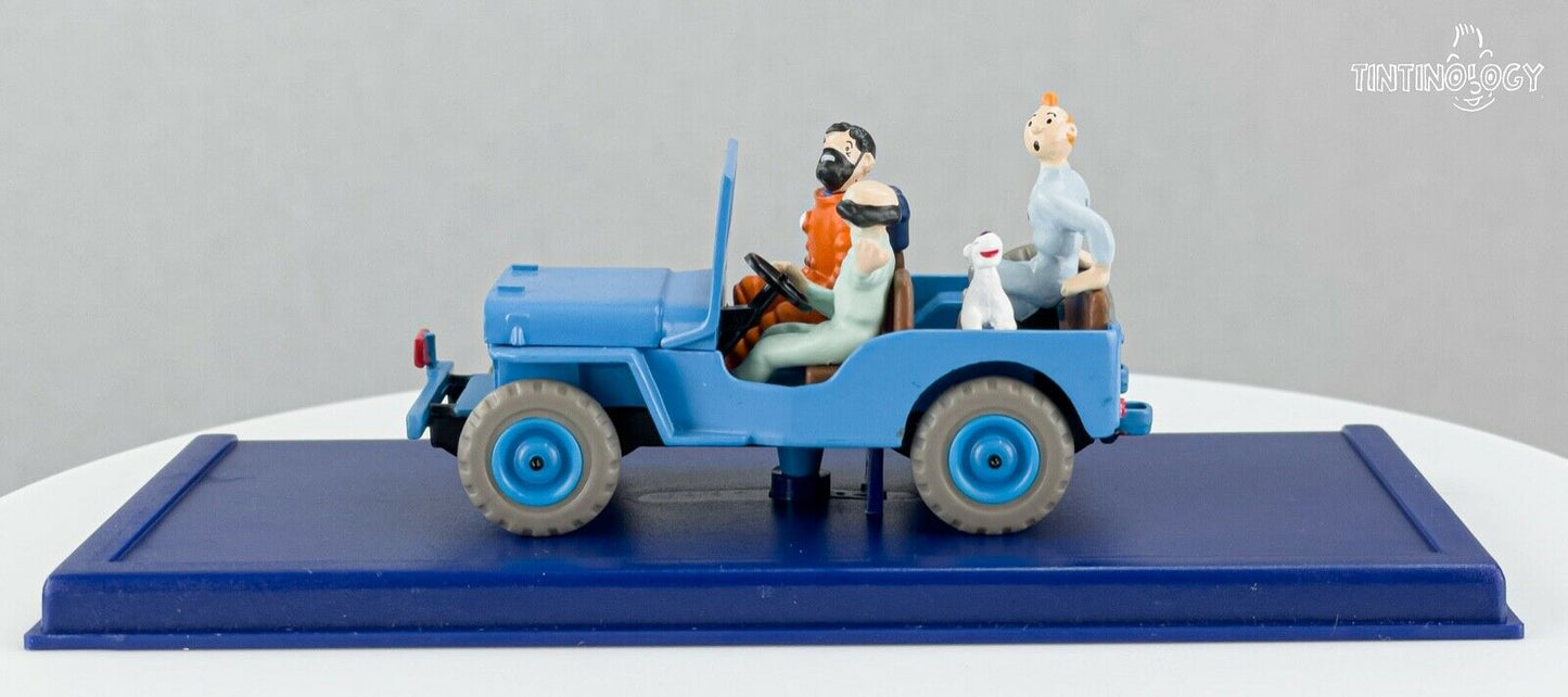 ATLAS TINTIN CAR # 1 Willys Jeep - Destination Moon Herge model car 1/43 Scale