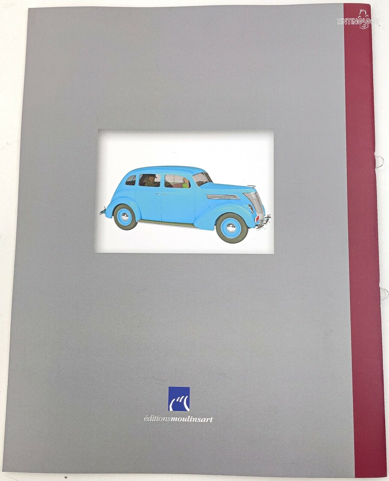 HACHETTE Tintin Car 1/24 #58 Charlet Blue Taxi Calculus Affair Rare Model Voitur