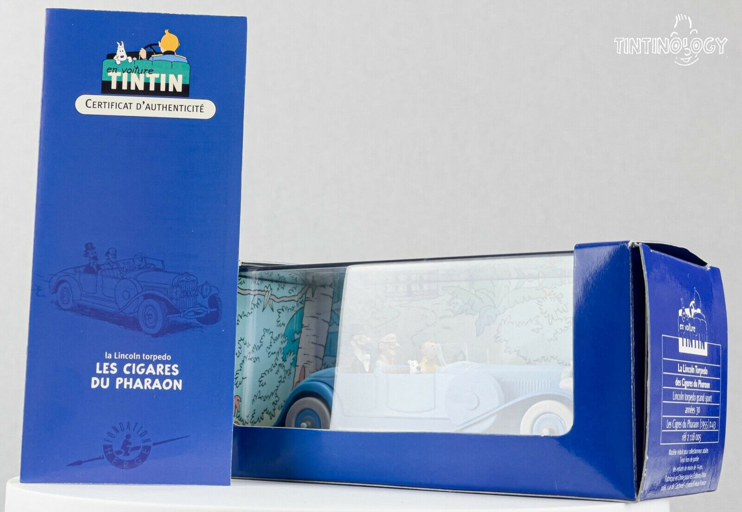 ATLAS TINTIN CAR # 5 Lincoln - Cigars Pharaoh Herge model car 1/43 Scale Voiture