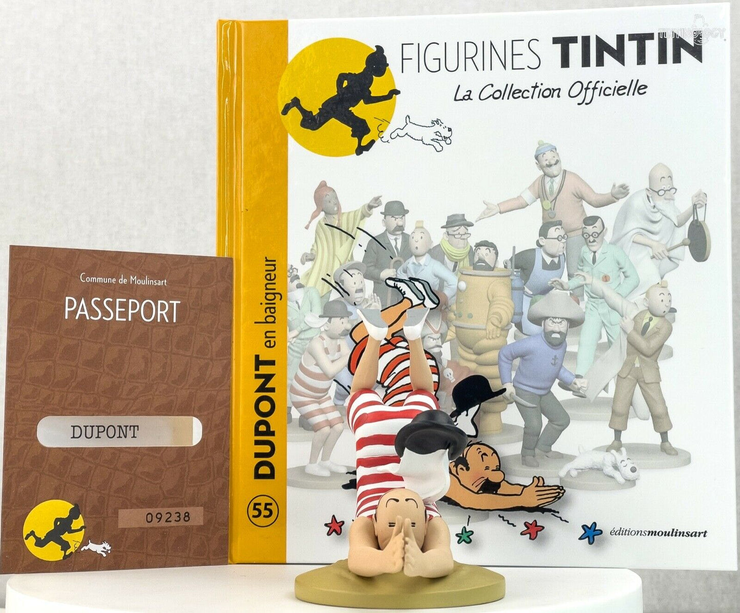 Tintin Figurines Officielle #55 Thomson Diving: Black Gold Herge Resin Figure