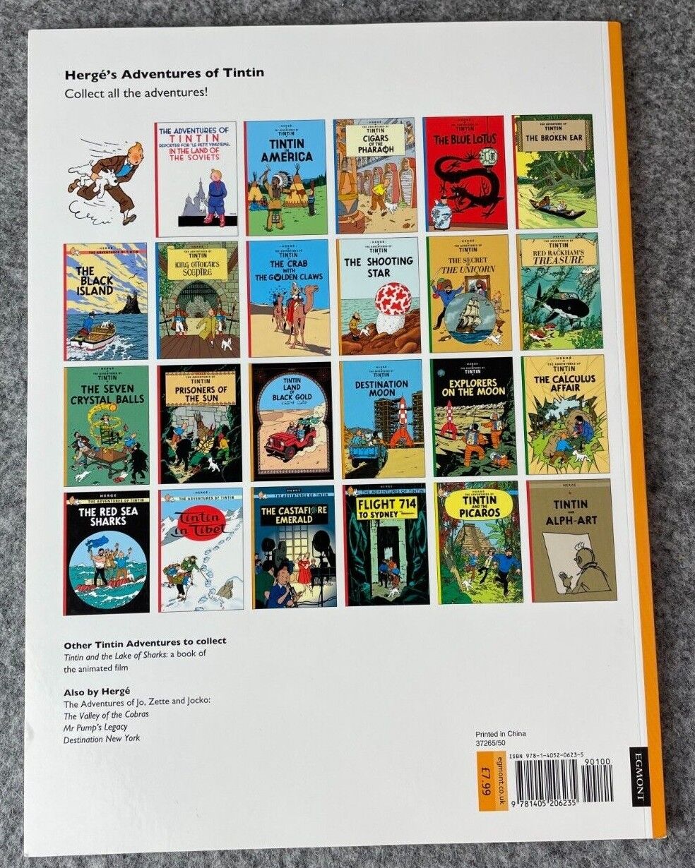 Red Rackham's Treasure Tintin Book Egmont UK Paperback Edition
