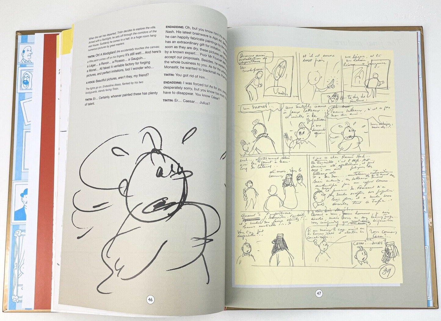 Tintin & Alph-Art - 1st UK Edition 2004 Egmont Hardback Comic Book by Herge