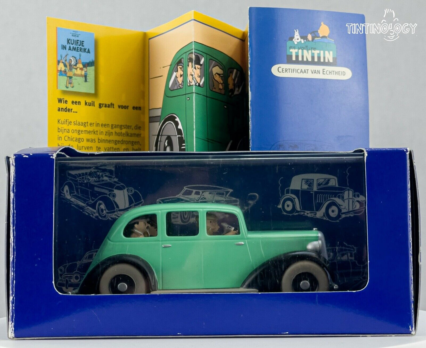ATLAS TINTIN CAR # 58 Gangsters Car - America Herge model car 1/43 Scale