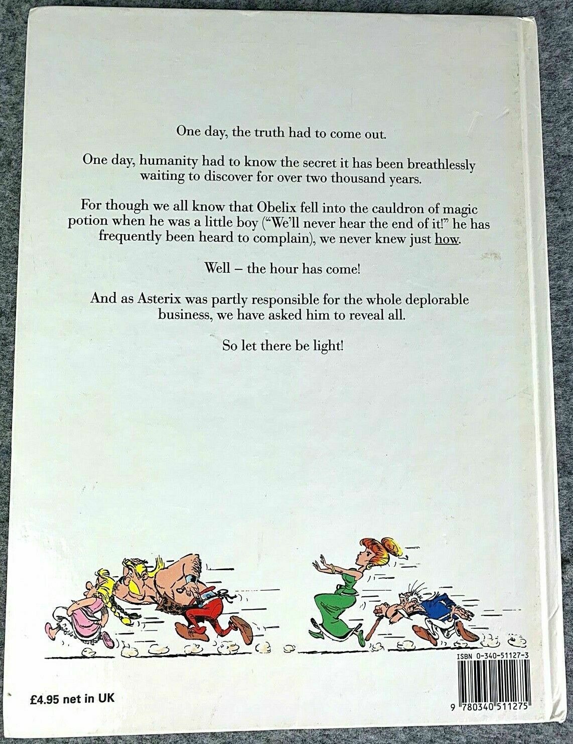 How Obelix Fell into the Magic Potion: Hodder 1989 1st UK Edition HB Asterix Book EO