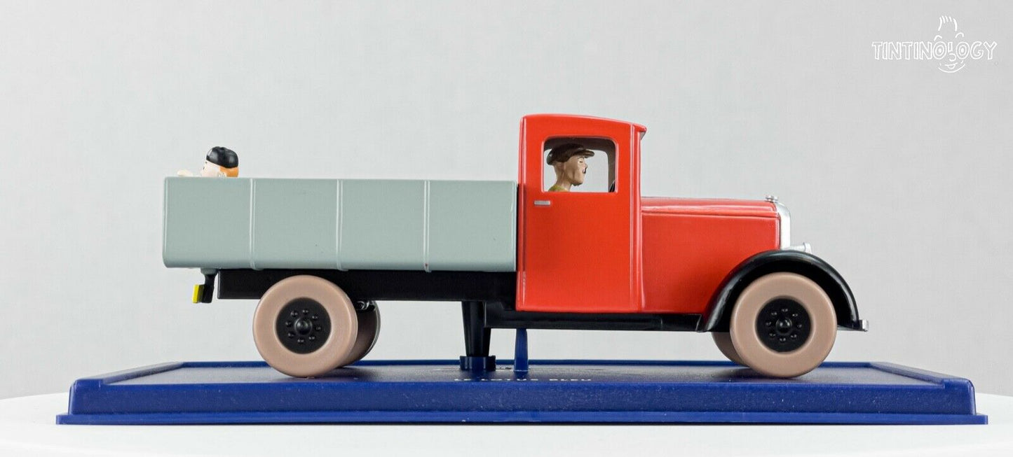 ATLAS TINTIN CAR # 36 Red Truck - Blue Lotus Herge model car 1/43 Scale