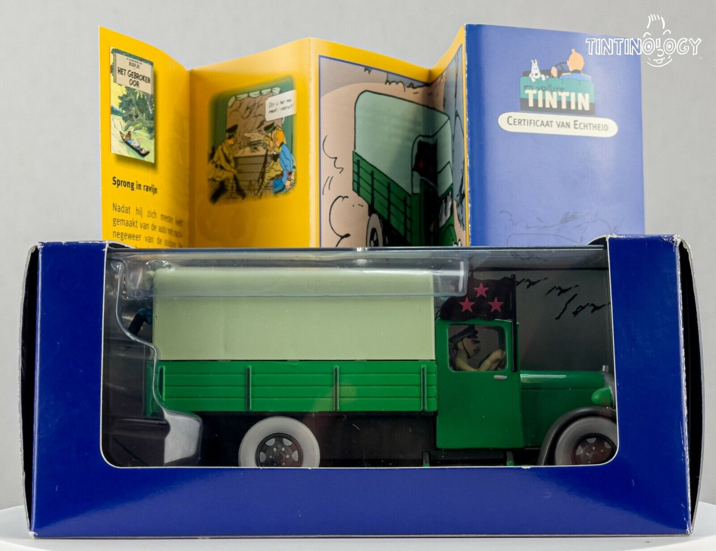 ATLAS TINTIN CAR # 63 Military Truck - Broken Ear Herge model car 1/43 Scale