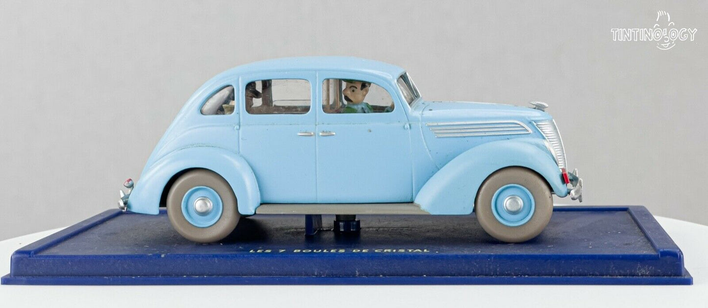 ATLAS TINTIN CAR # 25 Blue Ford Taxi 7 Crystal Balls Herge model car 1/43 Scale